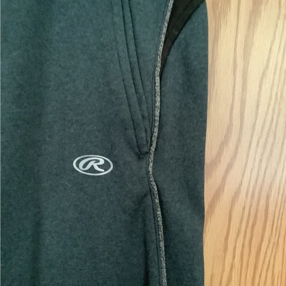 🍉Rawlings joggers junior boy M EUC, pockets, heathered teal green - Picture 4 of 9